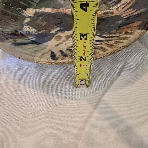 Studio Art Pottery Stoneware Plate 9.5" Glazed   Art Handmade - Picture 7 of 7